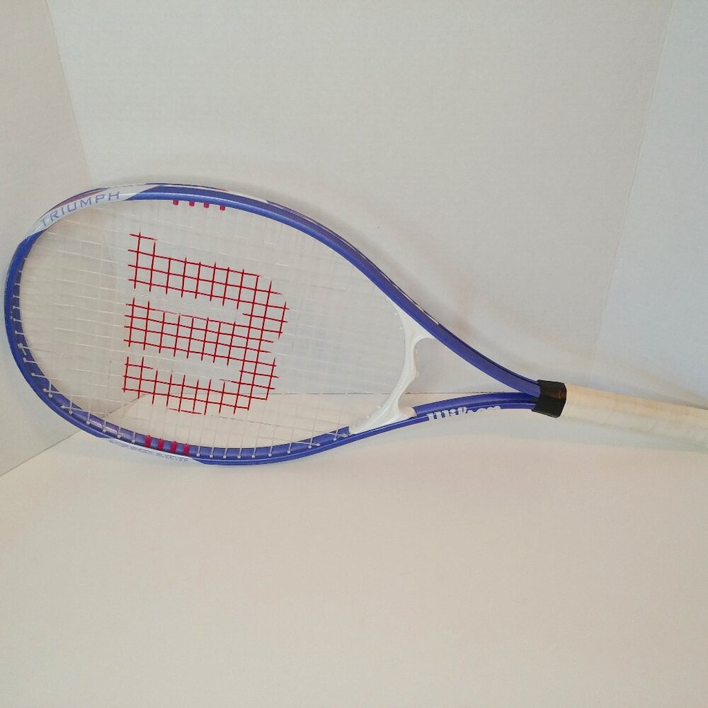Wilson Triumph V-Matrix Tennis Racket Purple White L1 4 1/8